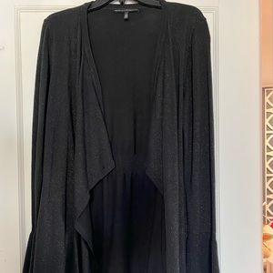 WHBM Black shimmer cardigan
